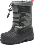 DREAM PAIRS Boys Girls Snow Boots Waterproof Warm Mid Calf - Cozy