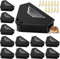 Mouse Bait Station with Key Lock - 12-Pack Compact Stations