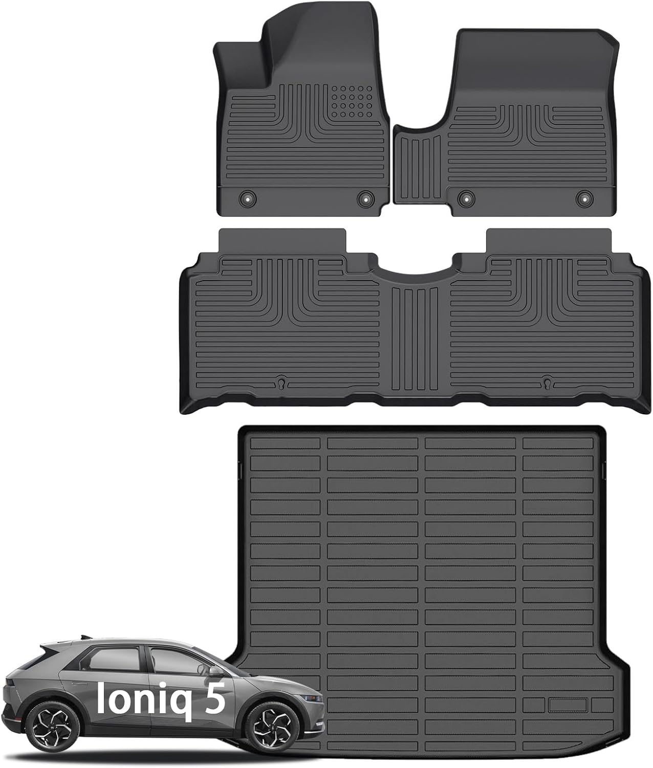 Wayhigh All Weather Floor Mats for 2022-2024 Hyundai Ioniq 5