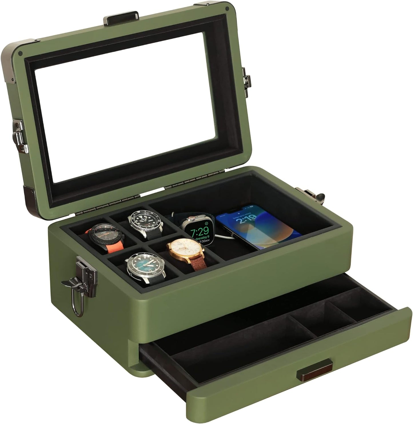 Apple Watch Compatible 10-Slot Watch Box
