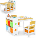 Kids Art Table & Chair Set for Toddlers - Activity Table with Storage