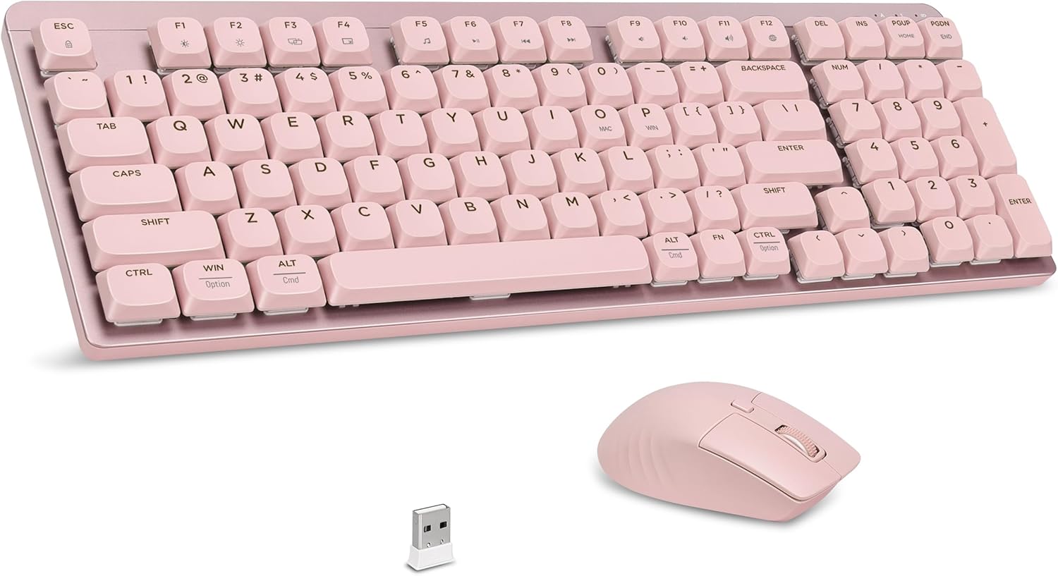 LeadsaiL FA98 Wireless Mechanical Keyboard - Low-Profile Red Switch