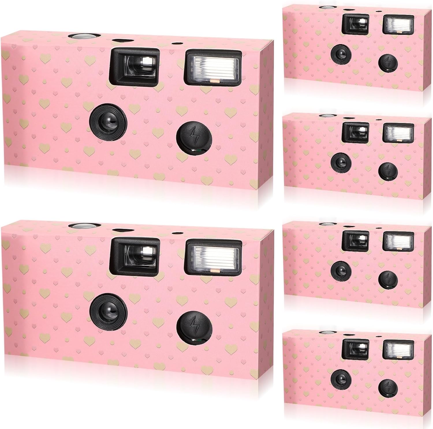 6 Pack Disposable Cameras - Capture Memories in Black & White!