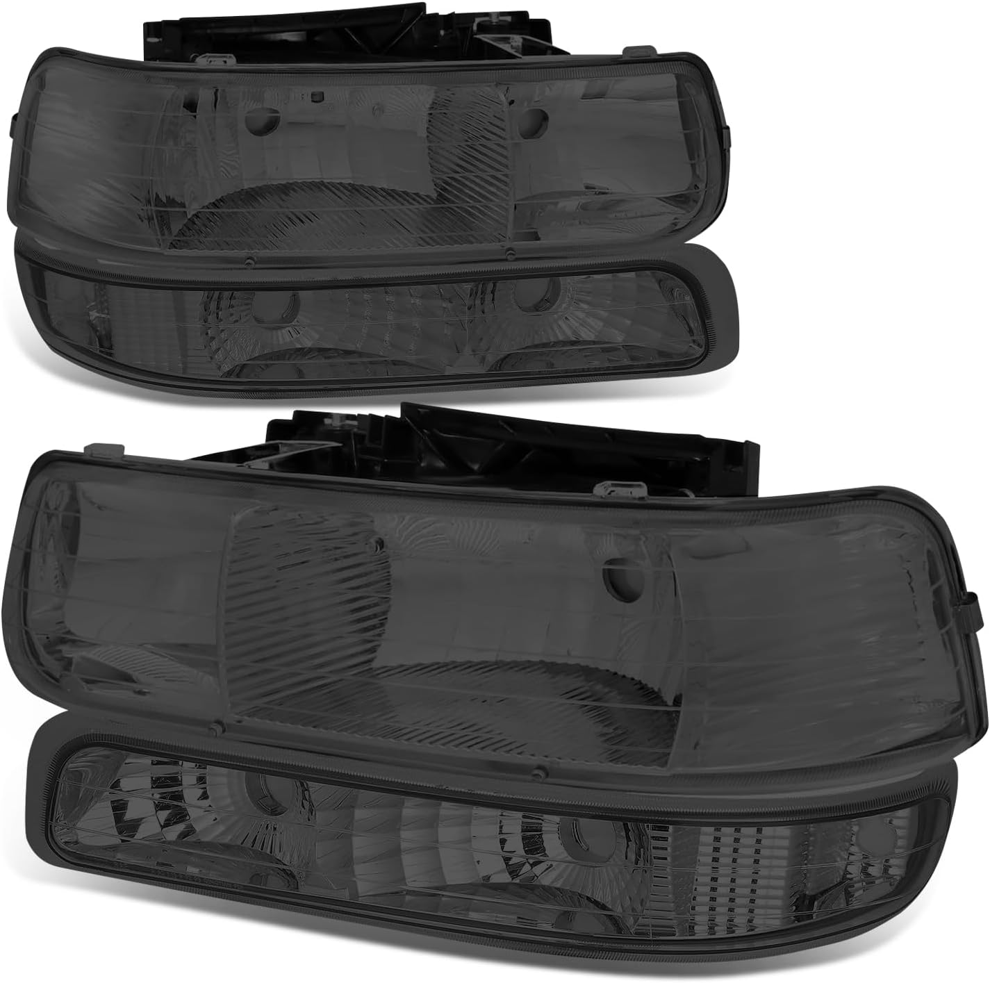 Auto Dynasty Headlights Assembly for Chevy Silverado 1999-2006