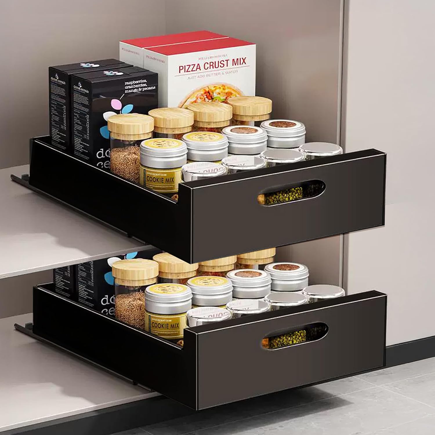 Pull Out Drawers for Cabinets - 10in W Organizer for Home