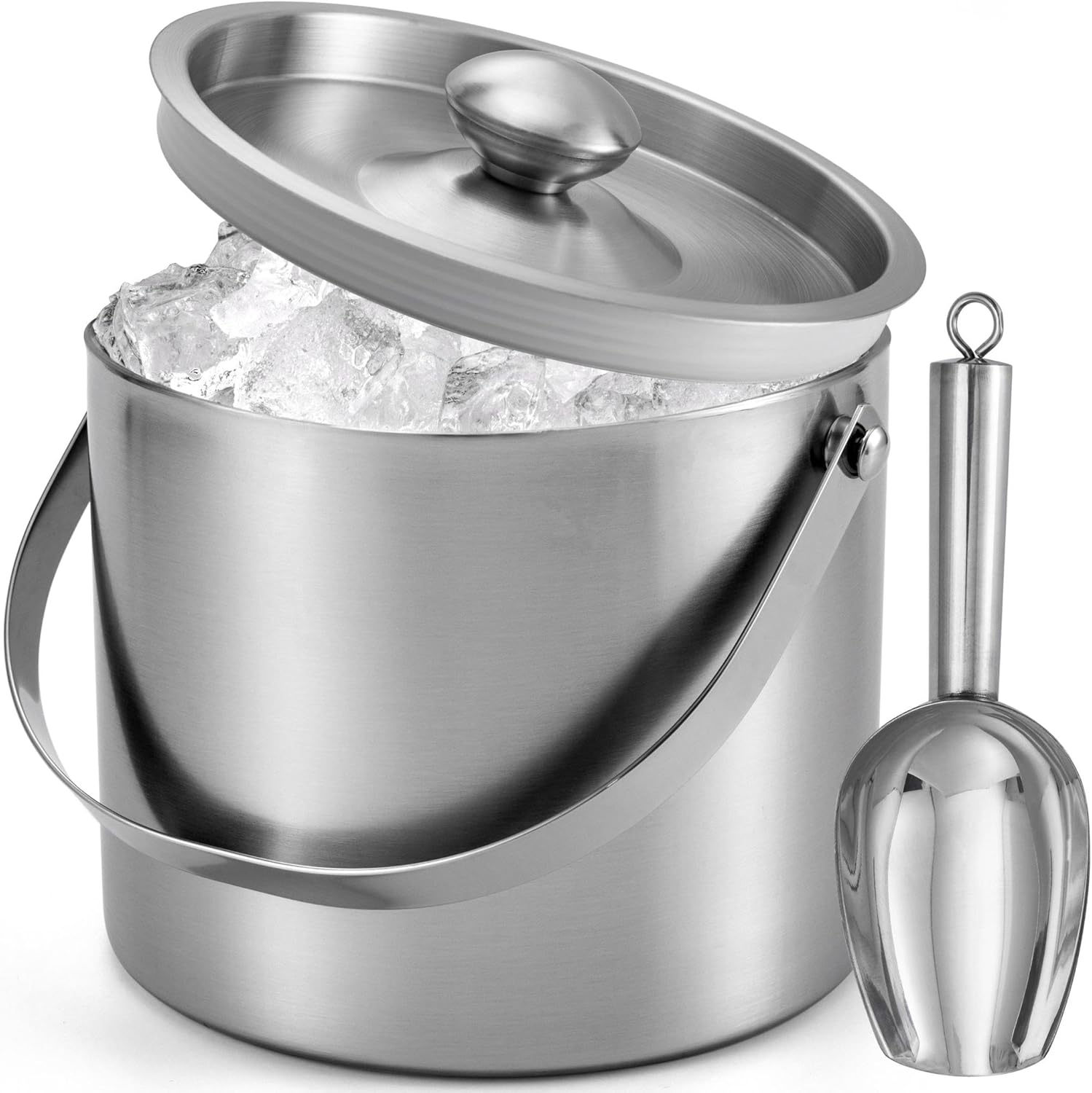 Stainless Steel Double Wall Insulated Ice Bucket for Parties