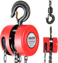 Hand Chain Hoist 1 Ton 2200 lbs Capacity - Heavy Duty Manual Hoist