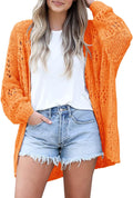 Mafulus Crochet Cardigan Kimono Boho Oversized - Lightweight Knit