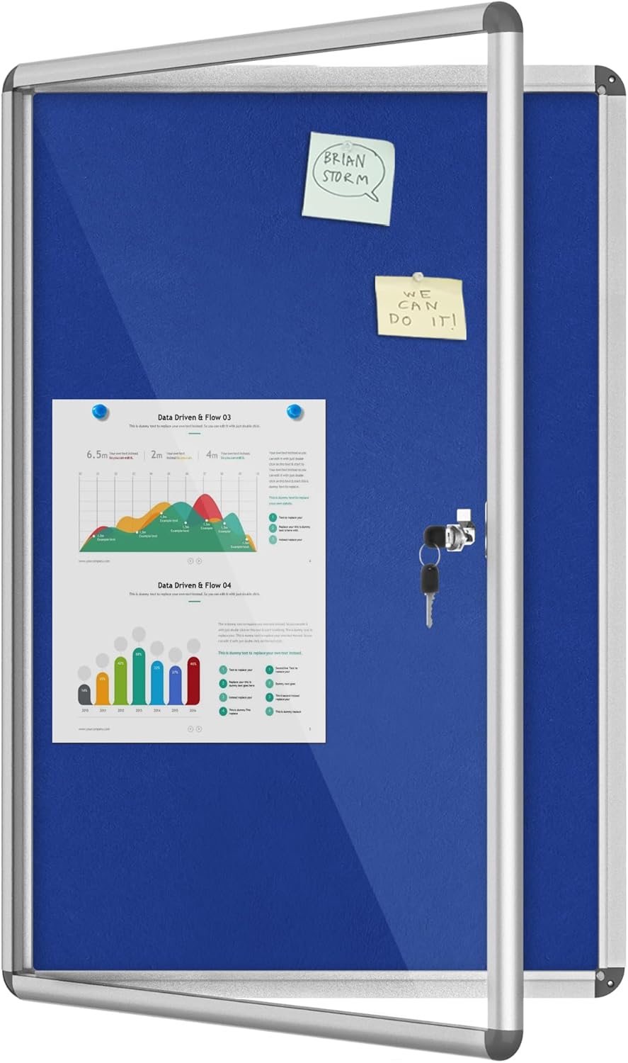 36x24 Enclosed Bulletin Board for Secure Display of Notices