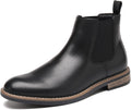 Men's Chelsea Ankle Boots with TPE Sole - Comfortable Slip-On Suede