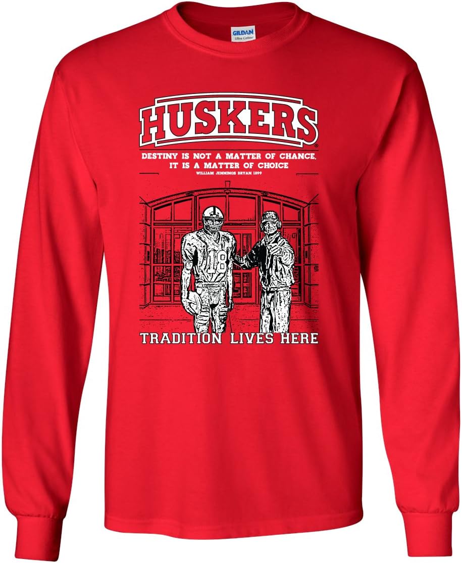 CornBorn Nebraska Huskers Long Sleeve T-Shirts for Fans