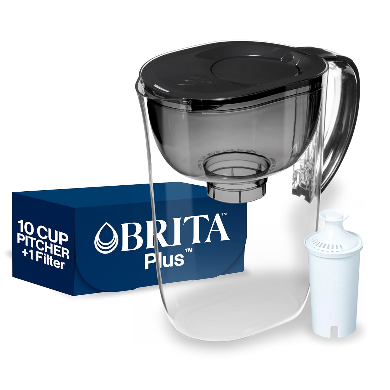 Brita Large 10 Cup Water Filter Pitcher for Clean Water