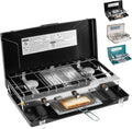 Camping Stove 3-Burner Portable Propane Stove - Compact Outdoor Cooker