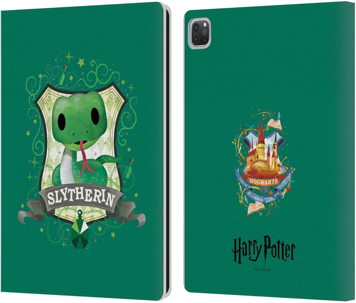 Harry Potter Slytherin Deathly Hallows II Leather Wallet Case