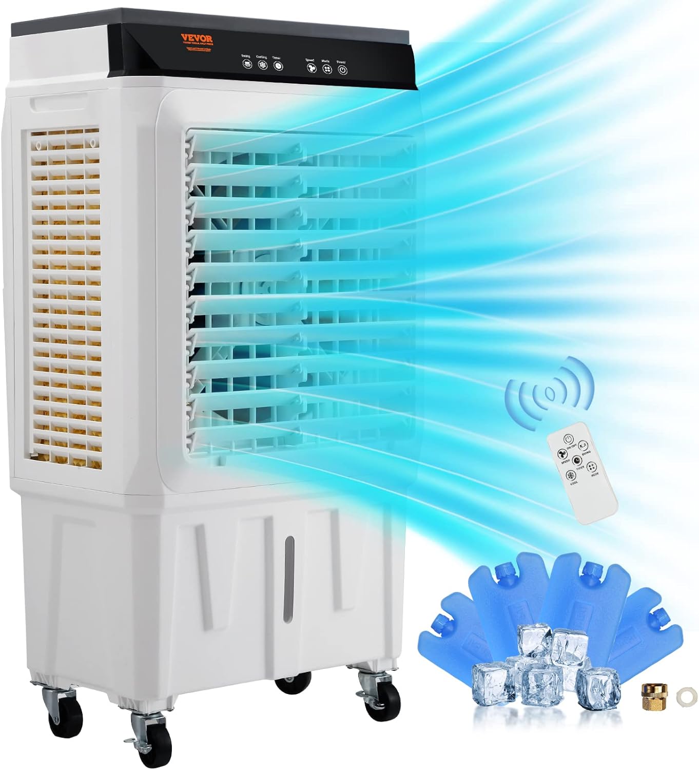 VEVOR 3-IN-1 Evaporative Air Cooler - Cool & Humidify!