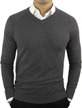 Perfect Slim Fit V Neck Sweater for Men - Lightweight Breathable
