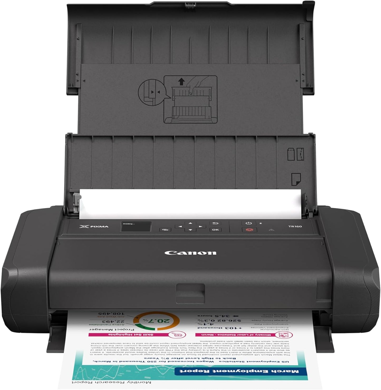 Canon PIXMA TR160 Wireless Portable Printer for On-the-Go Printing