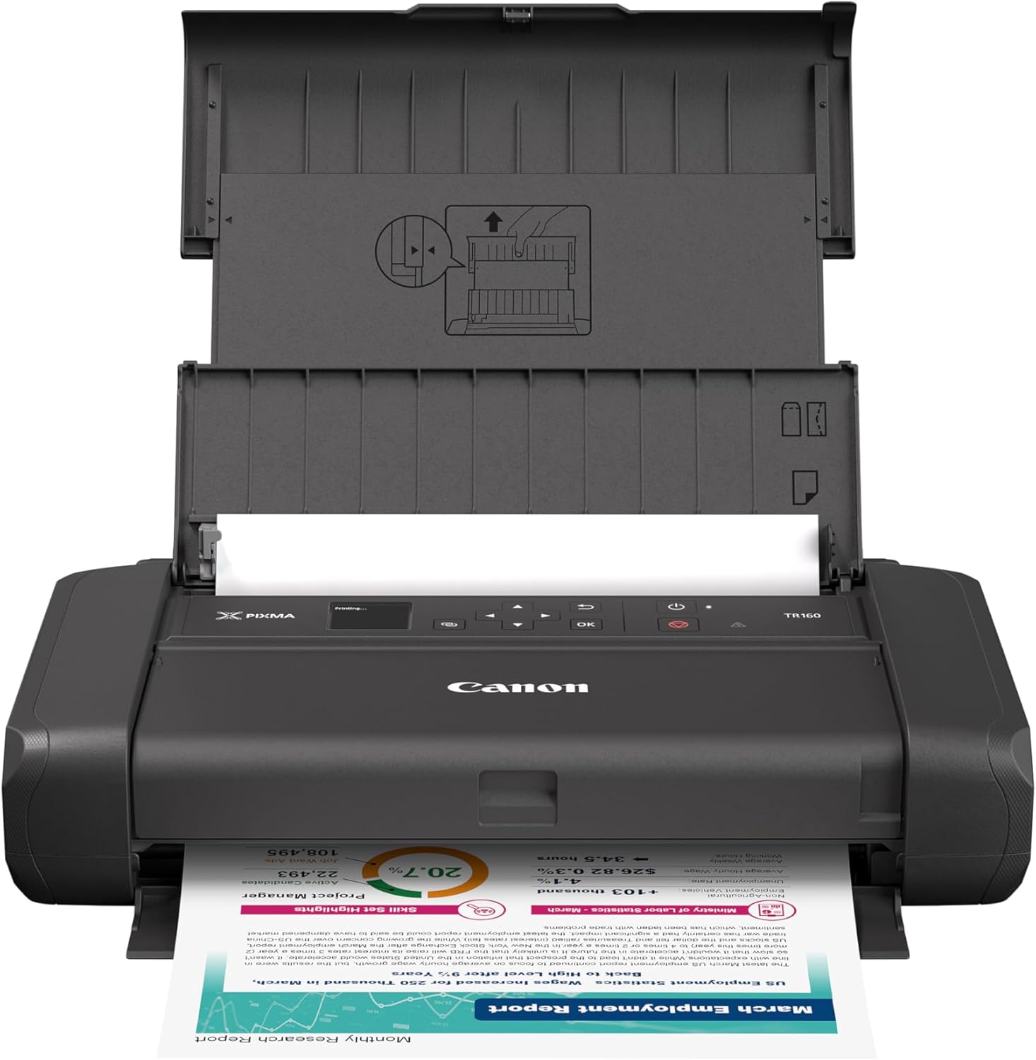 Canon PIXMA TR160 Wireless Portable Printer for On-the-Go Printing