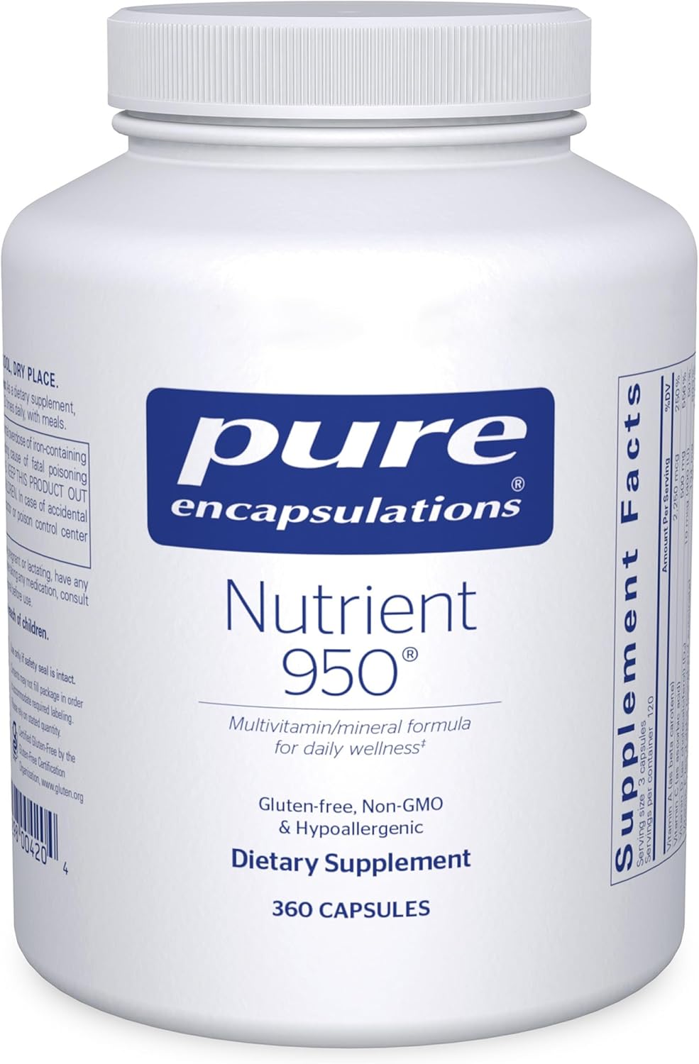 Pure Encapsulations Nutrient 950 Multivitamin Supplement