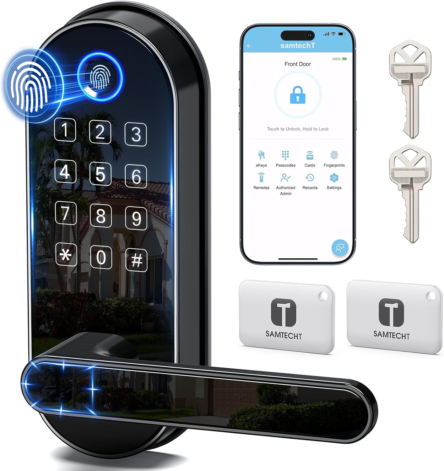 Bluetooth Fingerprint Smart Lock with Keypad for Easy Access