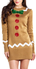 Tipsy Elves Christmas Sweater Dress for Women - Cute Holiday Outfit up