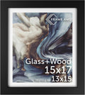 Frame Amo 15x17 Black Solid Wood Poster Frame - Gallery Grade Finish