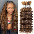 Ombre Braiding Hair Human Deep Wave 20in 6-Pack - Full 150g Bundles