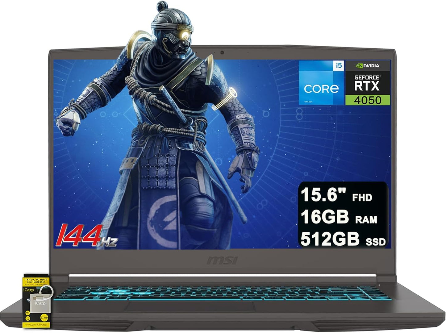 MSI Thin 15 Gaming Laptop with Intel i5-13420H and RTX 4050