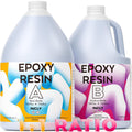 INCLY 2 Gallon Crystal Clear Epoxy Resin Kit - High Gloss, Bubbles