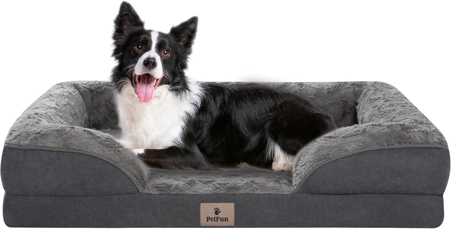 Orthopedic Dog Bed for Large Dogs - Supportive Foam Couch