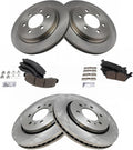 TRQ Front and Rear Brake Pad & Rotor Kit for Ford Expedition