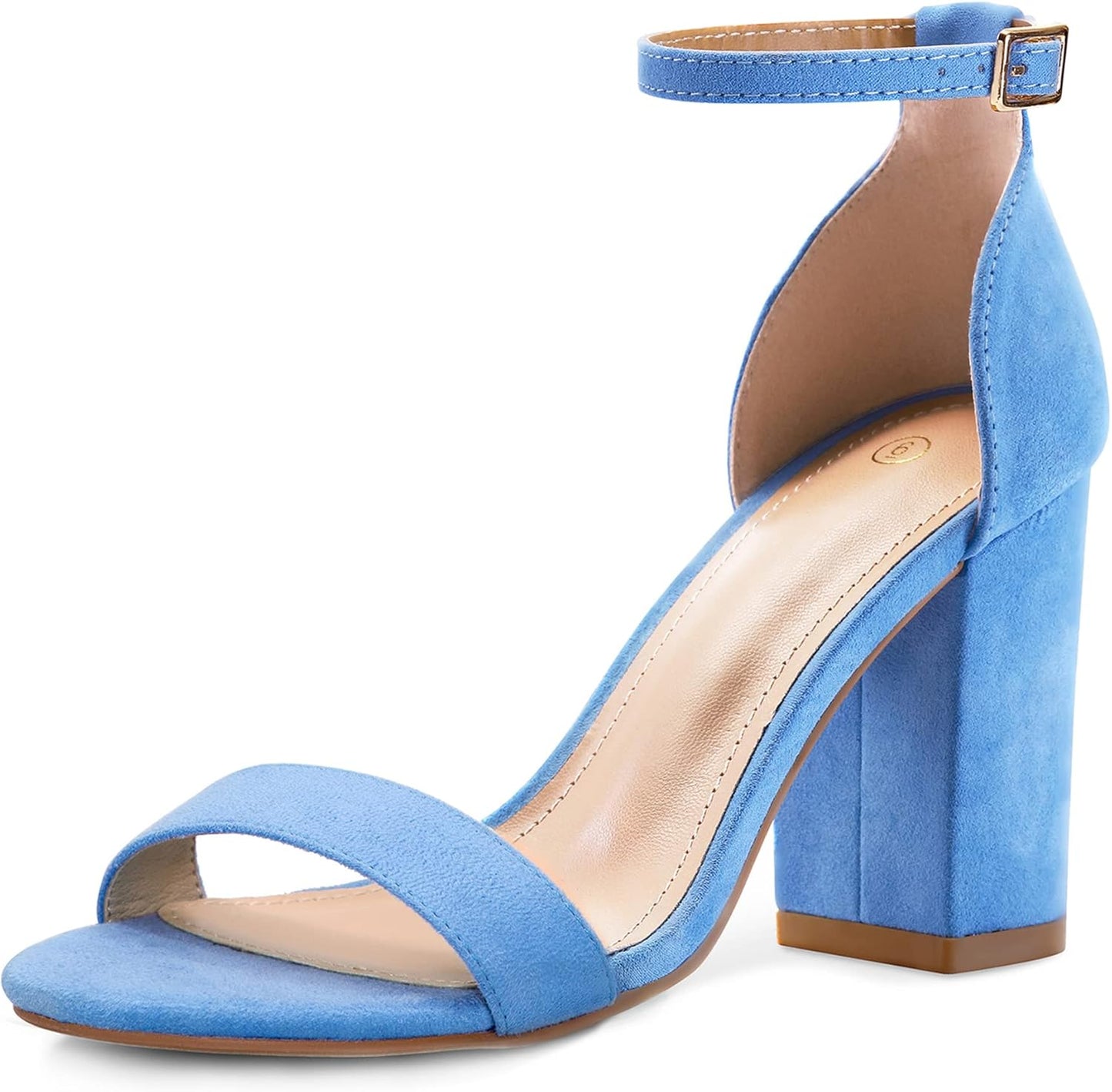 COASIS Women's Chunky Block Heels Open Toe Ankle Strap Sandals