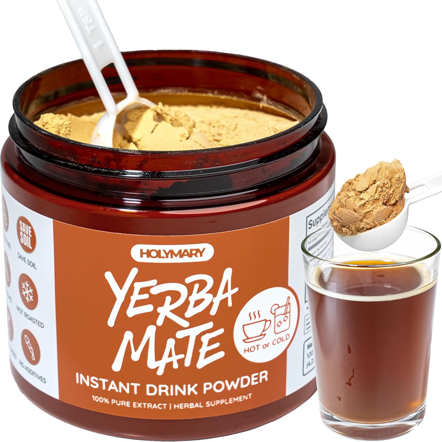 Yerba Mate Instant Tea for Energy, Focus, and Immunity Boost