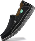 VILOCY Mens Slip on Deck Shoes Casual Canvas Loafers - Easy On Please