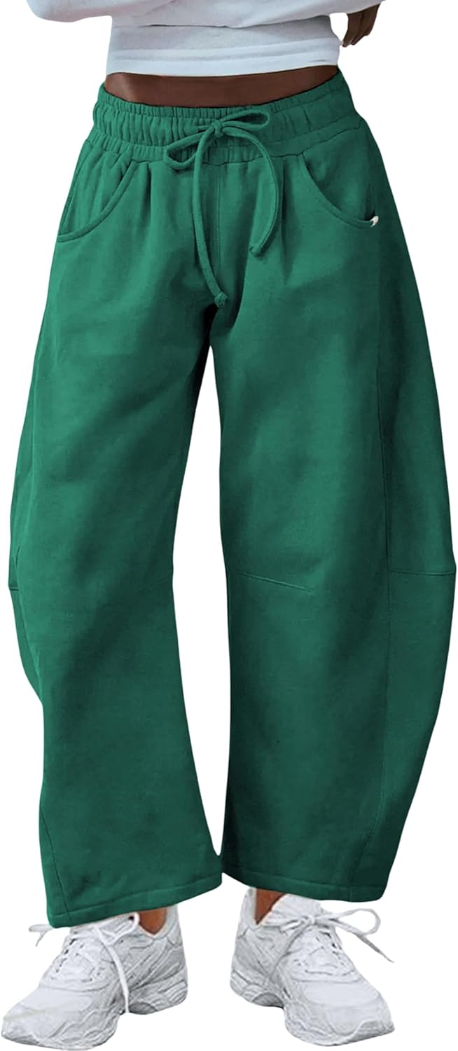Hongsui Women's Barrel Leg Pants for Casual Comfort and Style