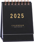 Mini Desk Calendar 2025 Standing Flip Small Desk Calendar - Compact
