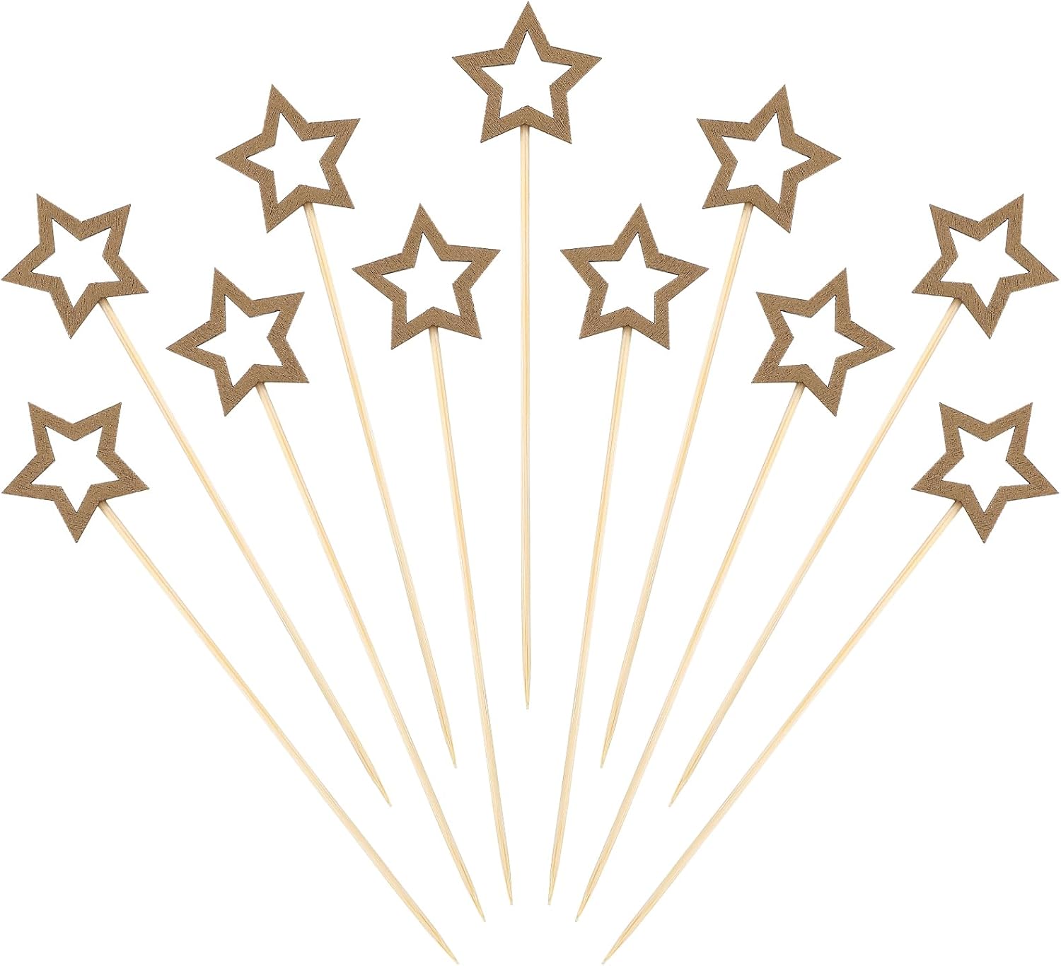 Golden Star Cocktail Picks - Festive Skewers by Lusofie