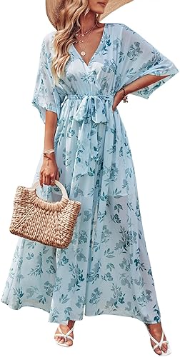 ANRABESS Womens Summer Loose Kimono Maxi Dress for Style