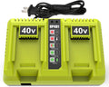 energup 2Port OP401 Charger for RYOBI 40-Volt Lithium Battery - Dual