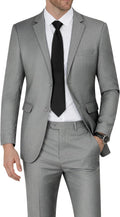 WEEN CHARM Men's Slim Fit Two Piece Suit for Weddings and Events