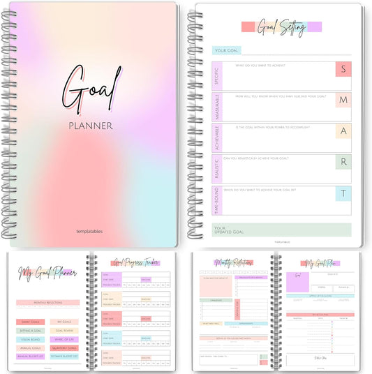 SMART Goal Setting Kit | Monthly Reflections & Vision Boards