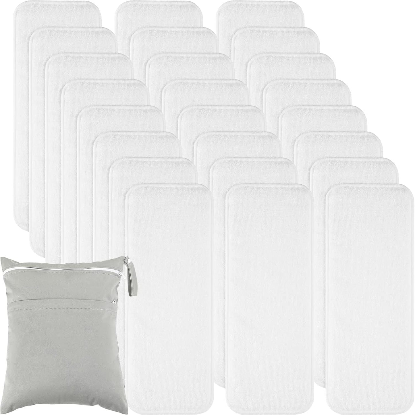 24-Pack Newborn Cloth Diaper Inserts: Ultra Absorbent!