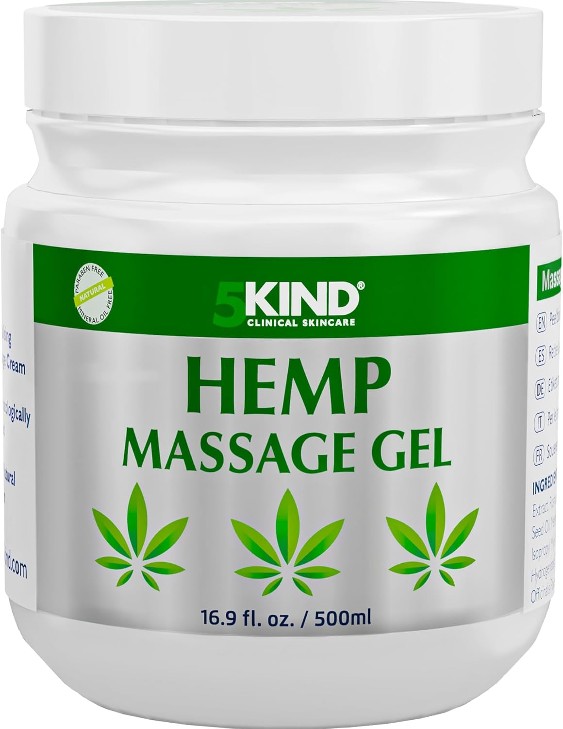 5kind Hemp Active Gel - Maximum Strength Natural Relief Cream