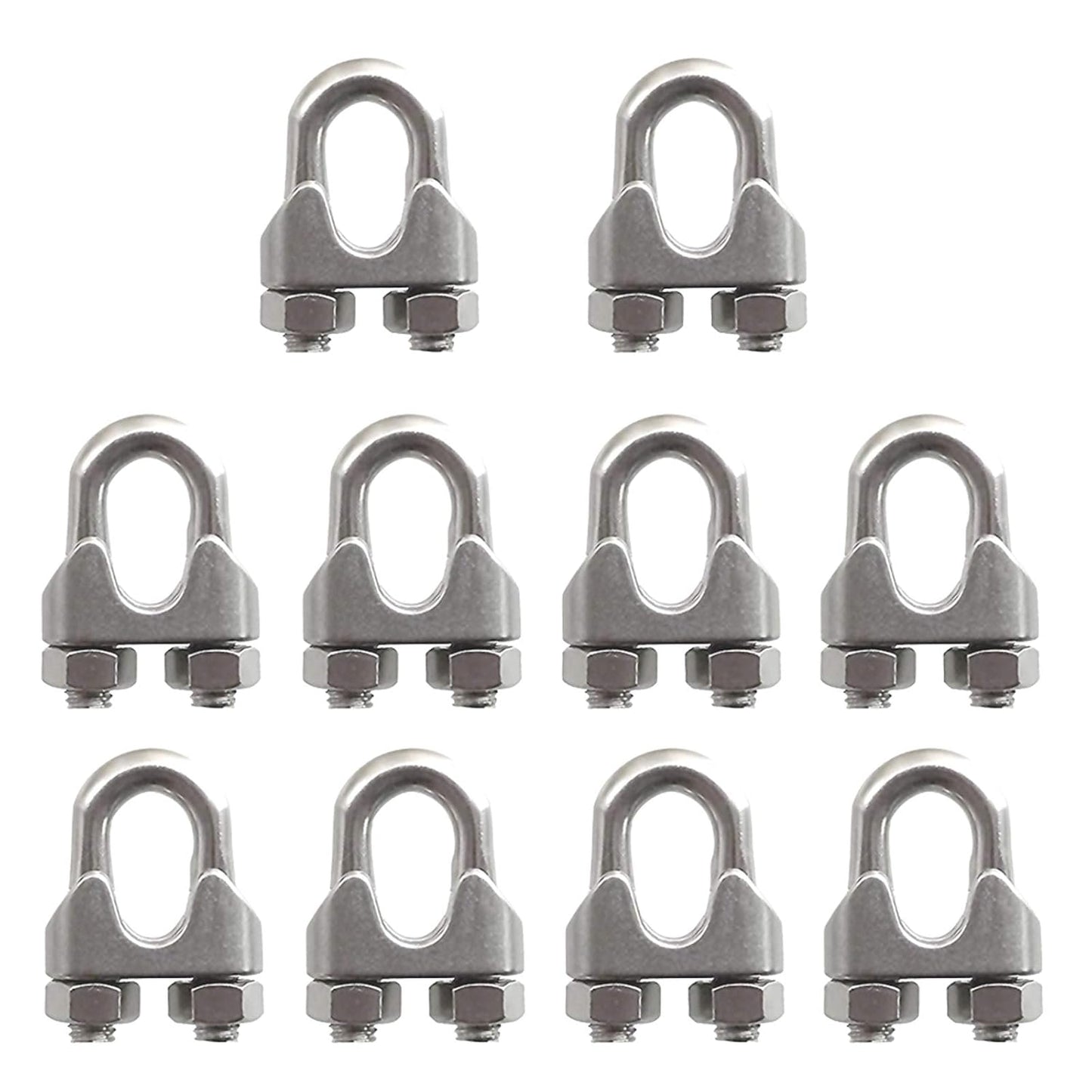 Stainless Steel Wire Rope Clip Pack - Secure Your Cables Effortlessly!