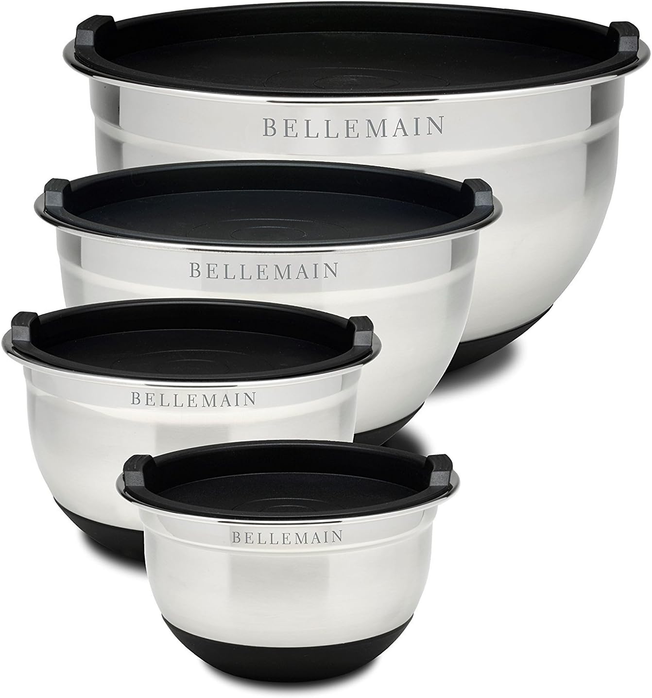Stainless Steel Mixing Bowls with Lids Set for Food Prep