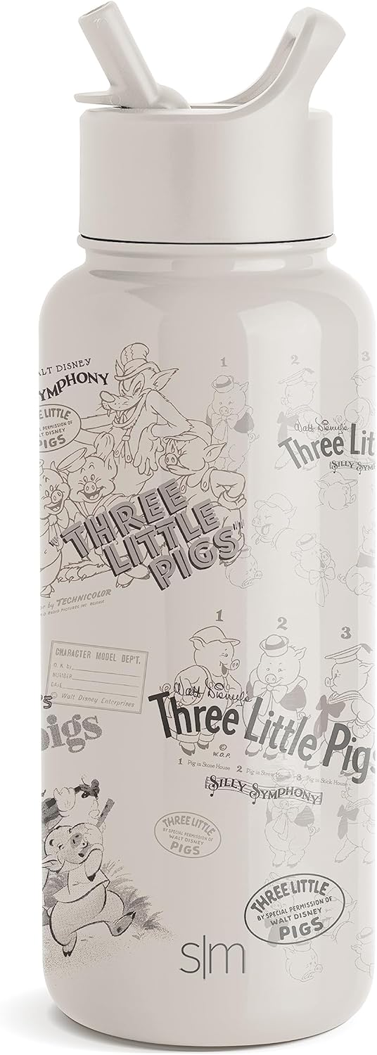 Simple Modern Disney Three Little Pigs Water Bottle for All