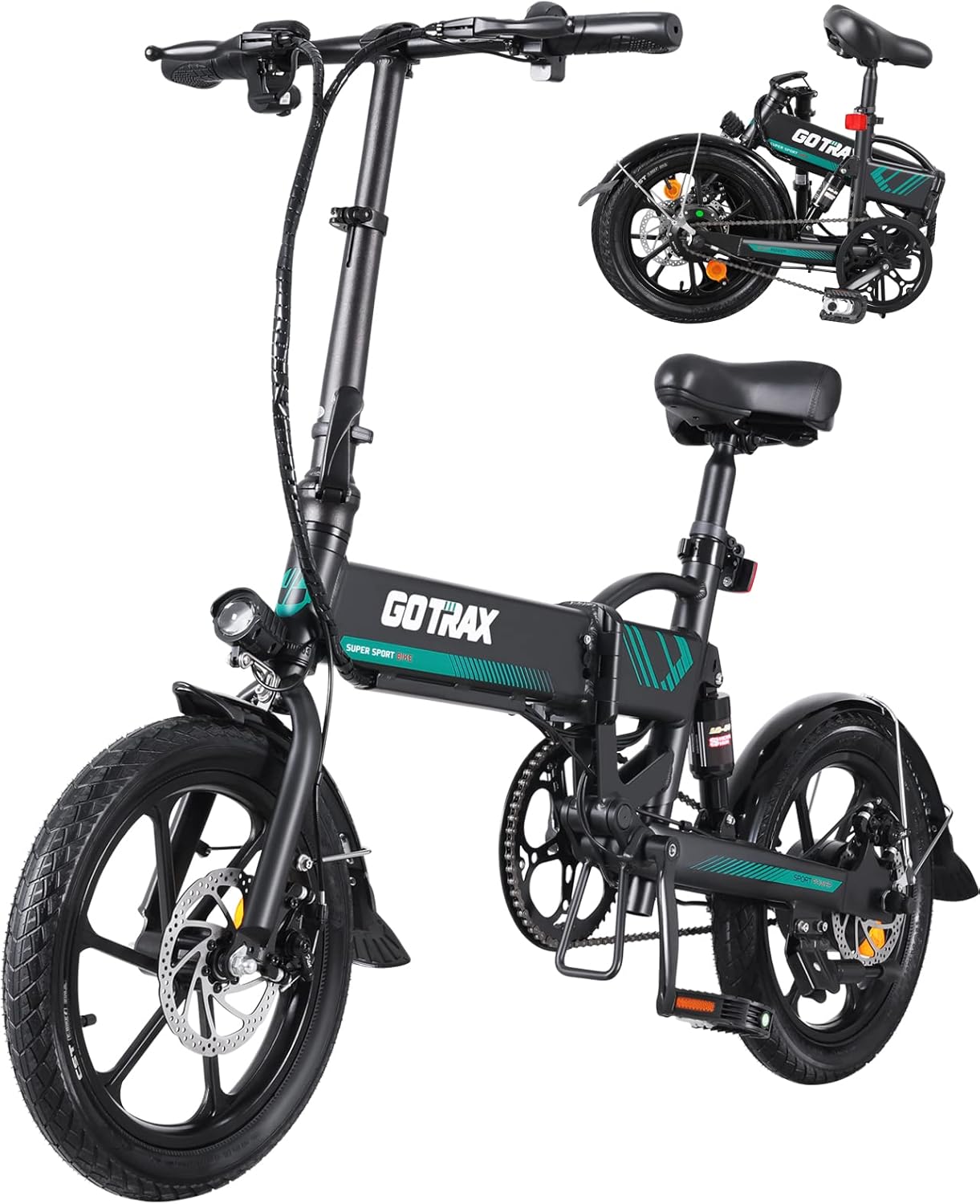 Gotrax 16in Folding Electric Bike with 28Miles Range and Speed