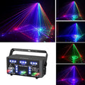 Upgraded 21 Lens Party Light DJ Disco Lights - 3 in 1 Laser Strobe UV