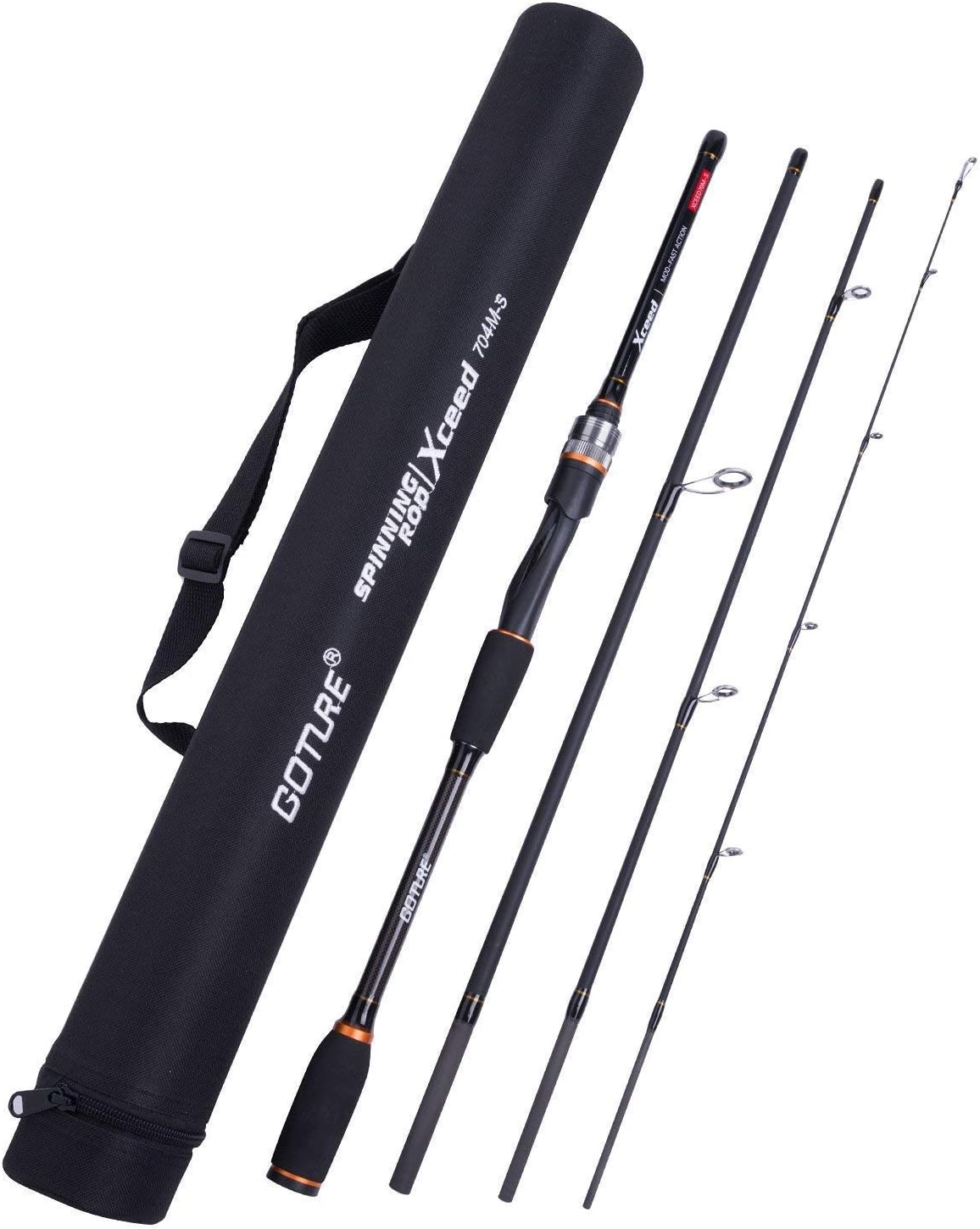 Goture Travel Fishing Rods - Ultralight 7ft Fishing Pole for All