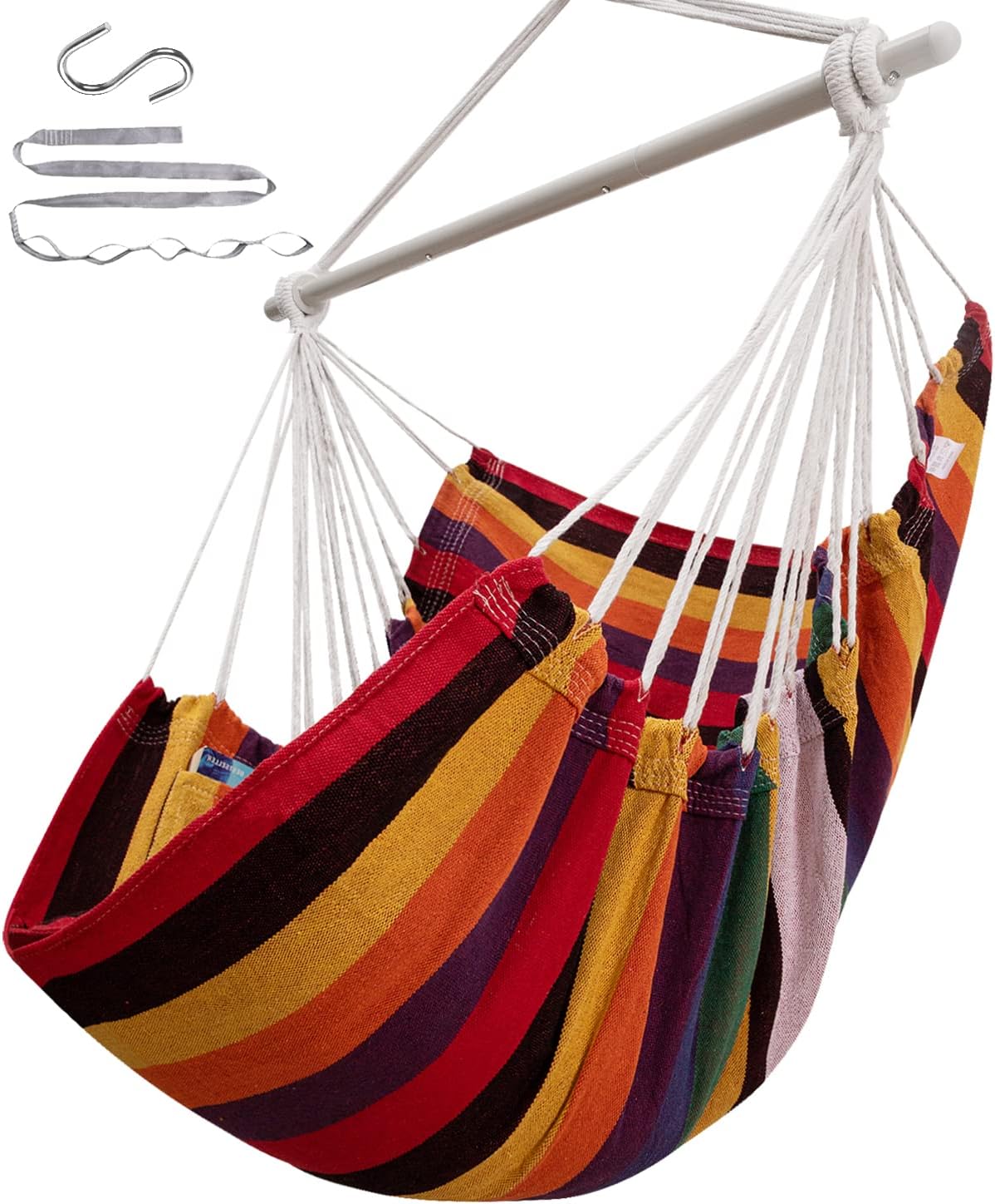 ADVOKAIR Hammock Chair Swing - Heavy-Duty Indoor Outdoor Relaxation